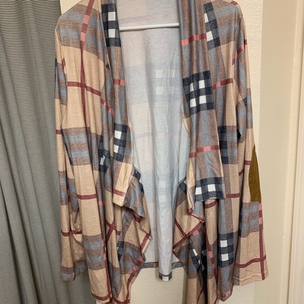 Open front long sleeve cardigan